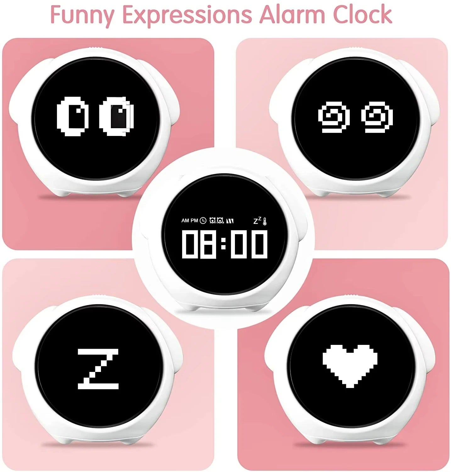 Kids Digital Alarm Clock with LED Display