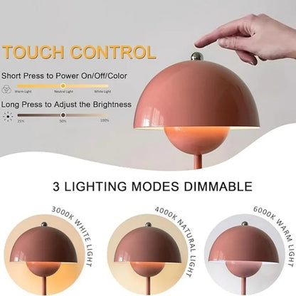 Mushroom Table Lamp with Touch Control