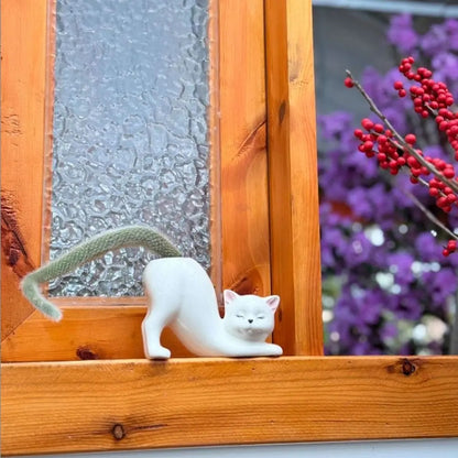 Cat Tail Ceramic Planter