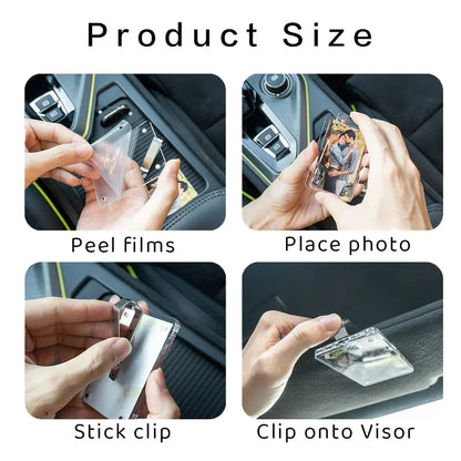 Magnetic Sun Visor Photo Holder