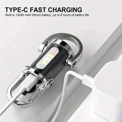 Portable COB LED Keychain Flashlight