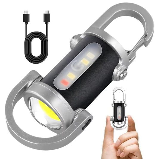 Portable COB LED Keychain Flashlight