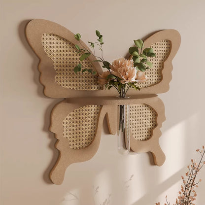 Wall-Mounted Butterfly Sconce & Hydroponic Wall Art
