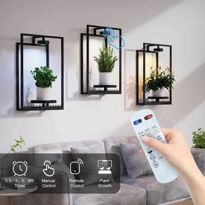 Plant Frame with Built-In Grow Light