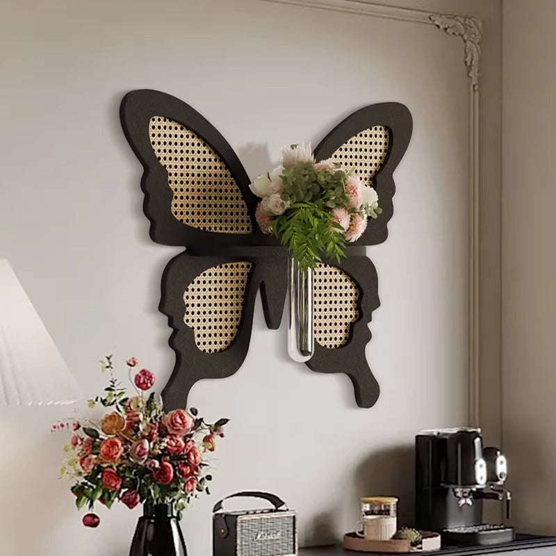 Wall-Mounted Butterfly Sconce & Hydroponic Wall Art